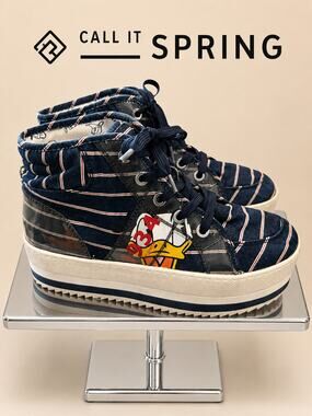 Call It Spring x Disney Donald Duck Platform High Top Sneakers Women’s 8